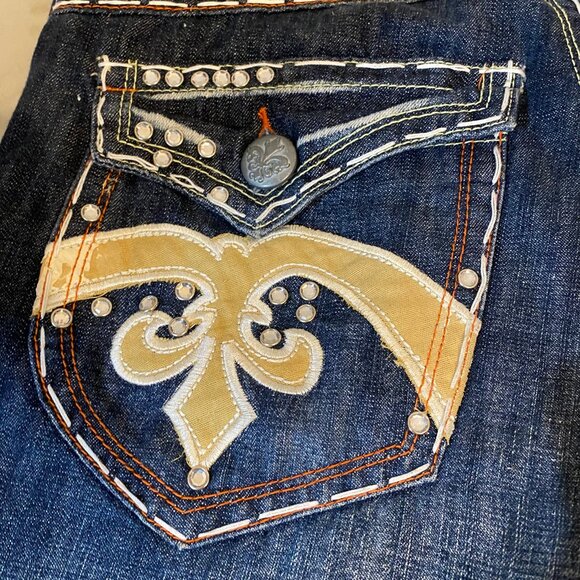 Y2K Riflessi Designer Jeans – W34 L32 - Picture 8 of 8